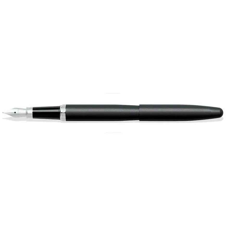 Sheaffer VFM Gift Set Fountain Pen | Medium Nib | Chrome Plated Trims | Black | Small Notebook