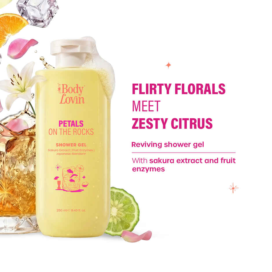 Plum BodyLovin Petals On The Rocks Shower Gel