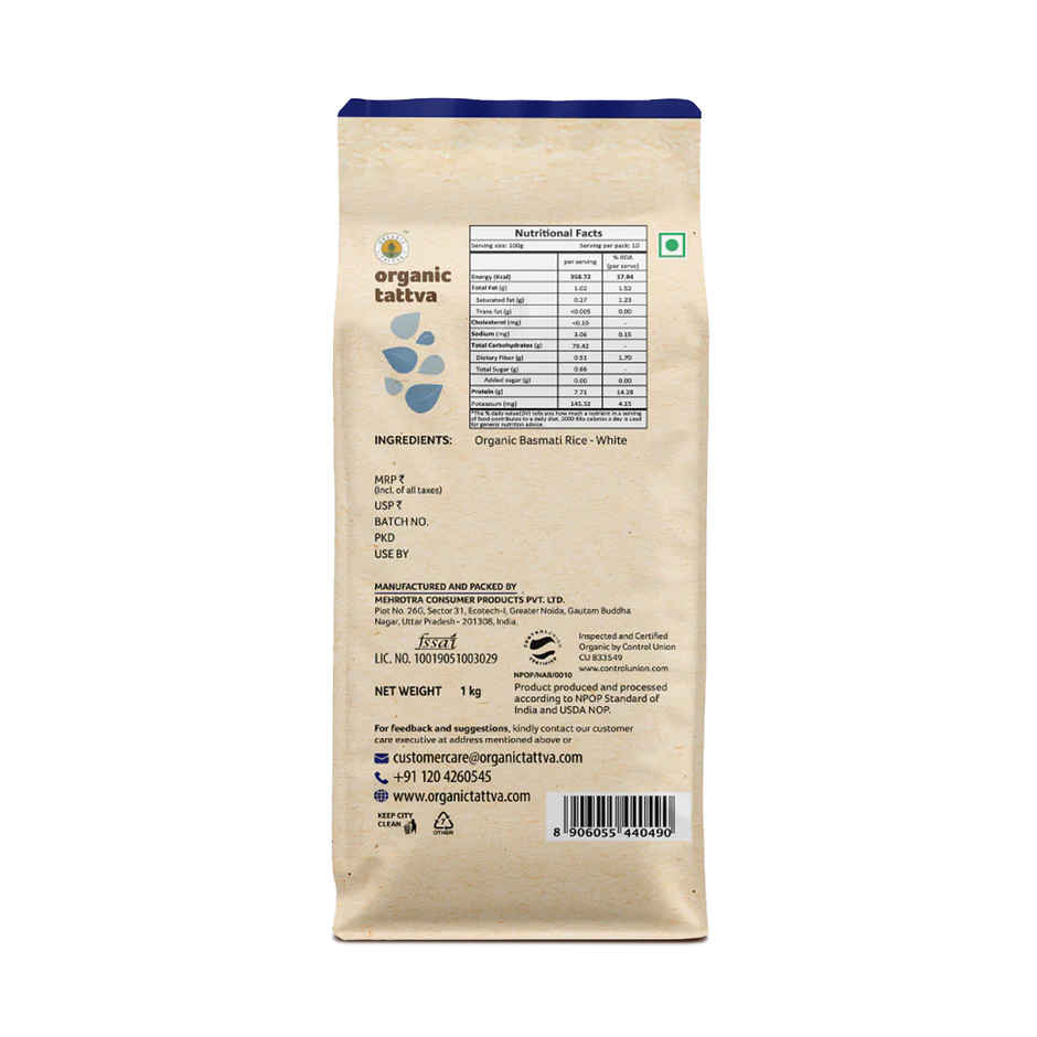 Organic Tattva White Basmati Rice