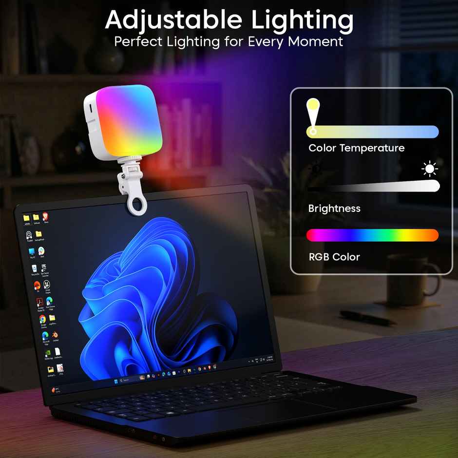 Sounce Portable Mini RGB LED Video Light with 360 HSI and Special Effects