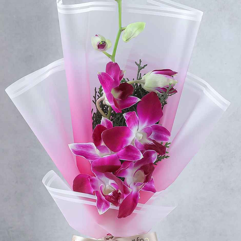 FNP Single Purple Orchid Bouquet | Gifting