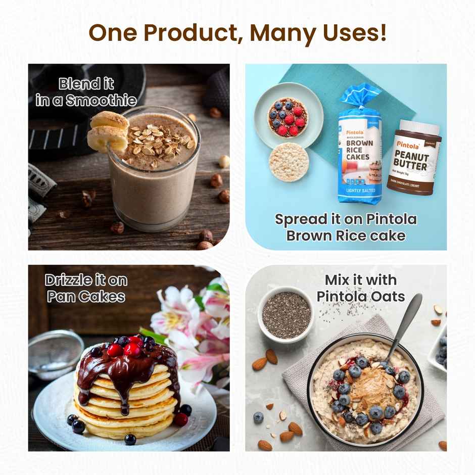 Pintola Peanut Butter Chocolate Flavour Creamy - 18.6G Protein & 5.2G Dietary Fiber