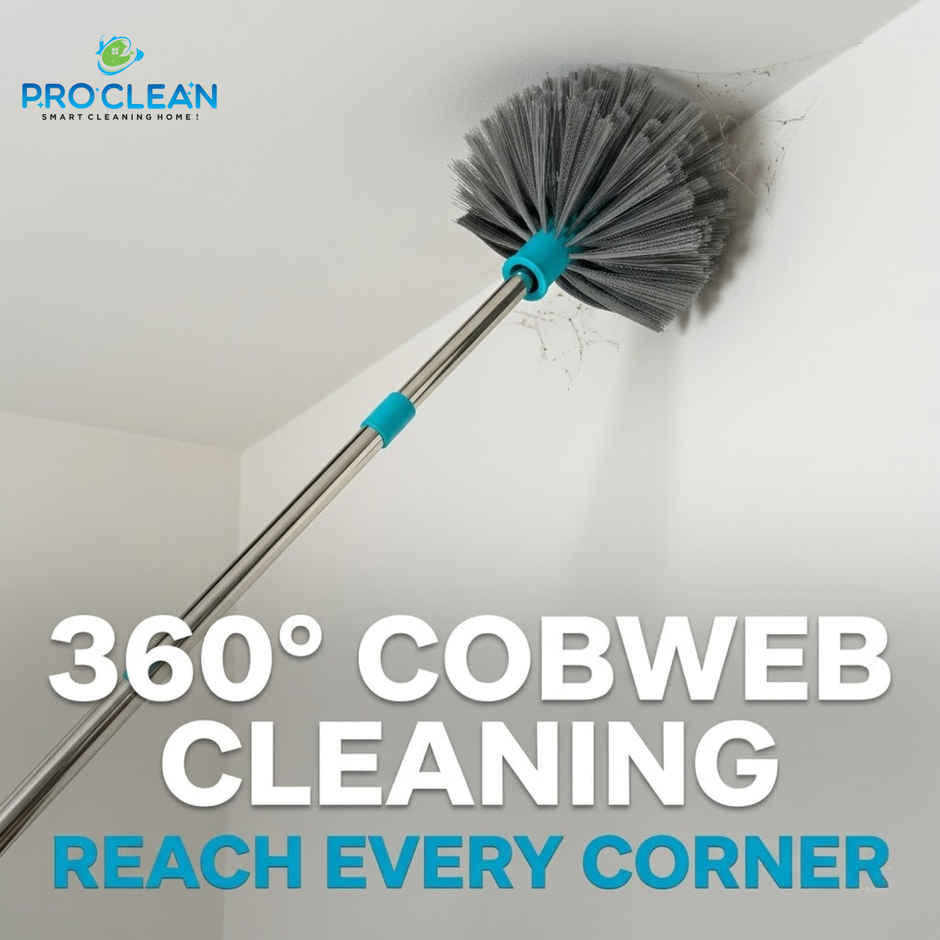 Proclean Diamond Brush Gobi Jala Broom-Brush with SS Telescopic Handle | 5 Feet