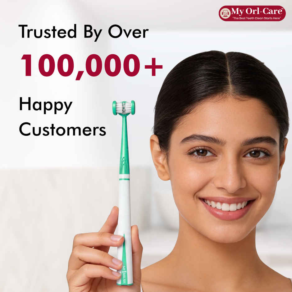 My Orl-Care My1Brush - Couple Pack | 3-Sided Manual Soft Bristle Toothbrush