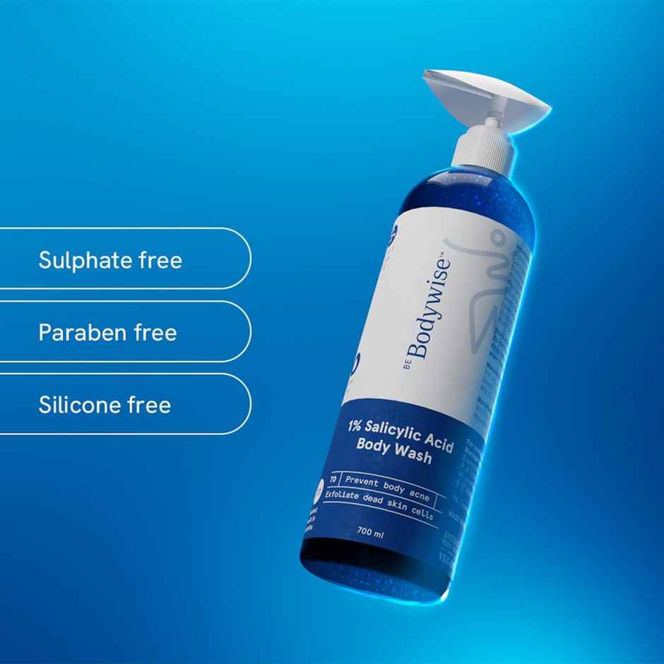 Be Bodywise 1% Salicylic Acid Bodywash | Prevents Body Acne | Exfoliates | Deep Cleanses