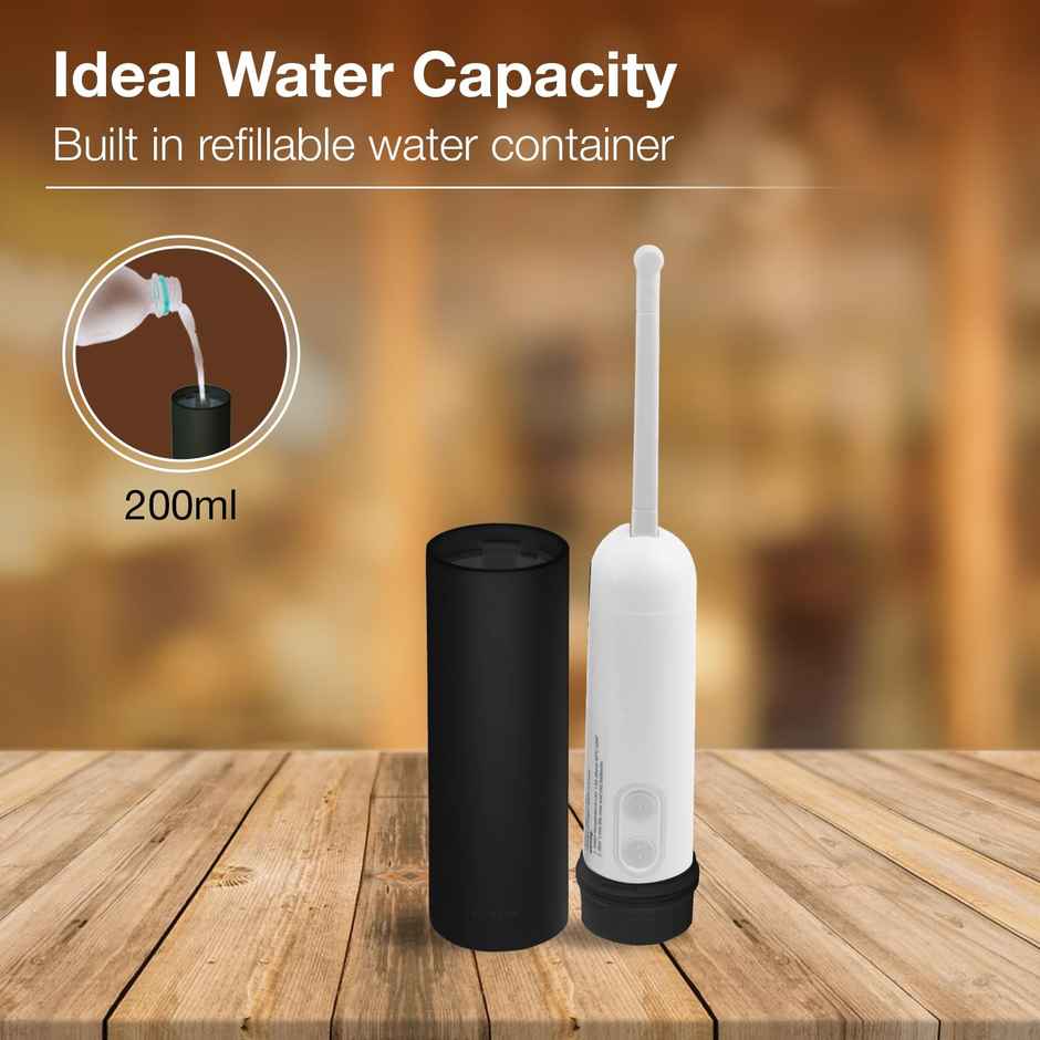 Kohler Purewash Portable Jet Spray Battery Operated Bidet With 200ml Refillable Bottle | Black