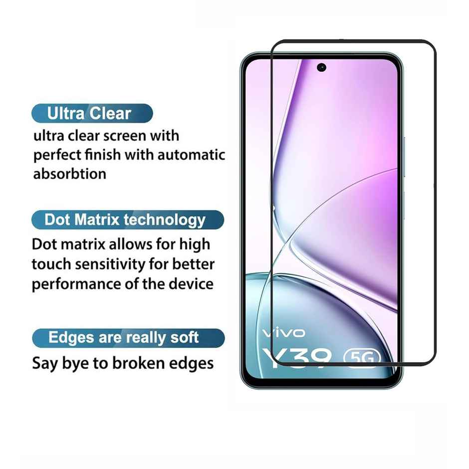 Artistque Tempered Glass for Vivo Y39 5G Screen Protector Guard