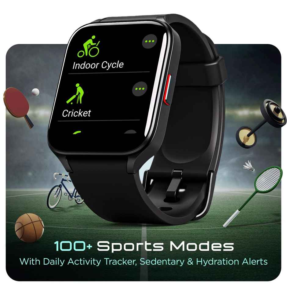 boAt Wave Max Smartwatch | 1.78" AMOLED Display - Charcoal Black