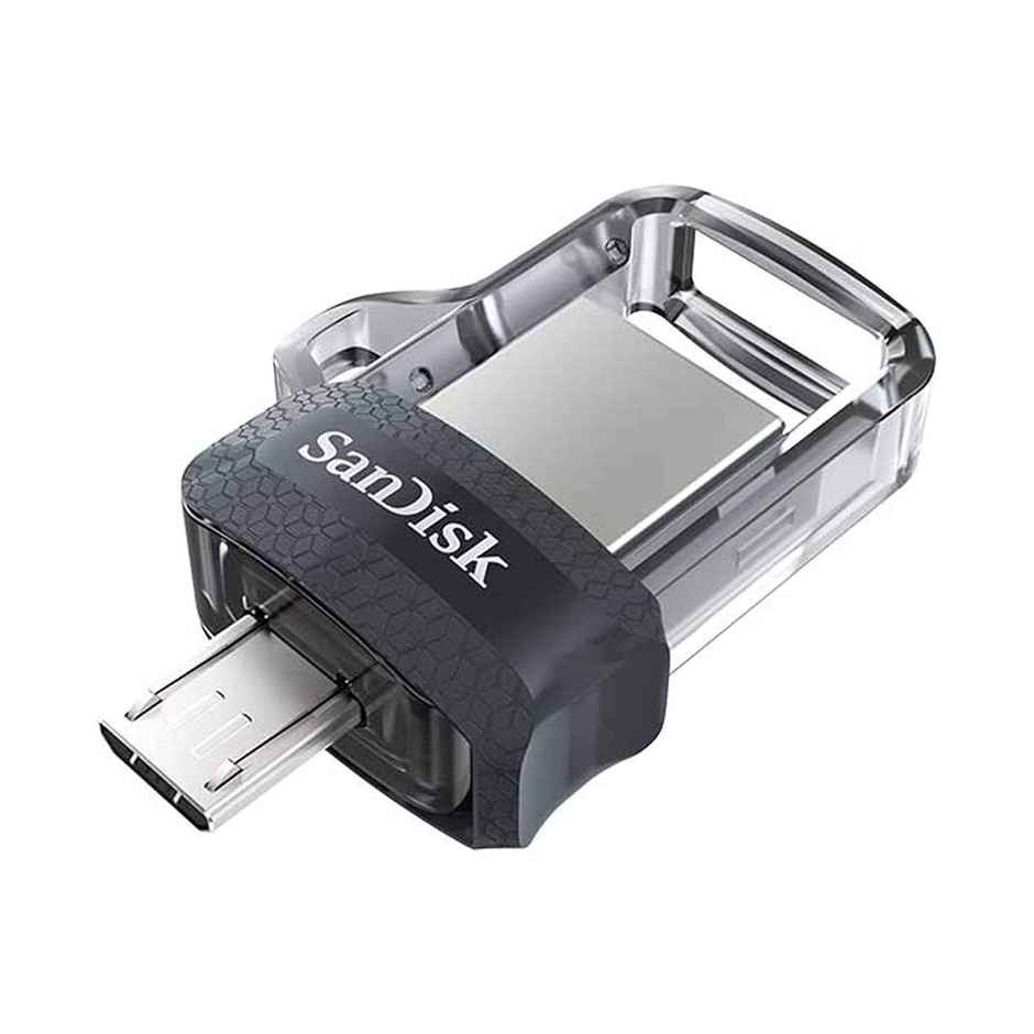 Sandisk Ultra Dual Drive M3.0, Sddd3 64Gb, Usb3.0, Black, Usb3.0/Micro-Usb Connector