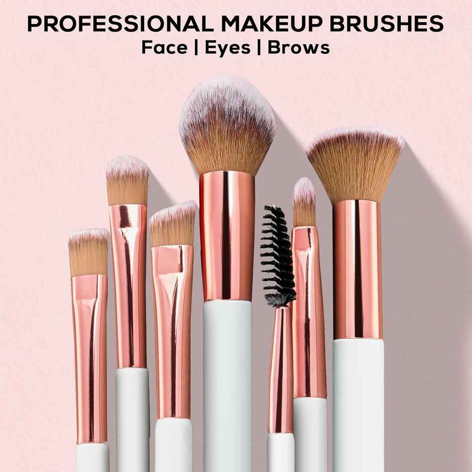 RENEE All In 1 Professional Makeup Brushes Set Of 6 | For Smooth & Even Application