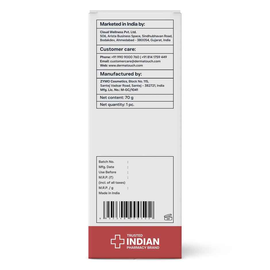 Dermatouch Bright & Even Tone Face Wash With Niacinamide Vitamin E And Kojic Acid Uneven Tone