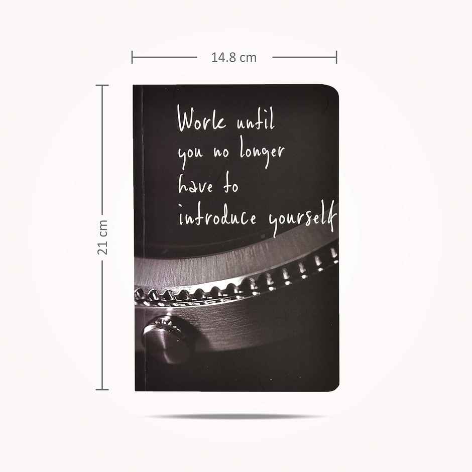 Papboo Ruled Soft Bound Notebook Matte Finished Cover, 80 Gsm Workuntill | 120 Pages, 21 x 15 cm