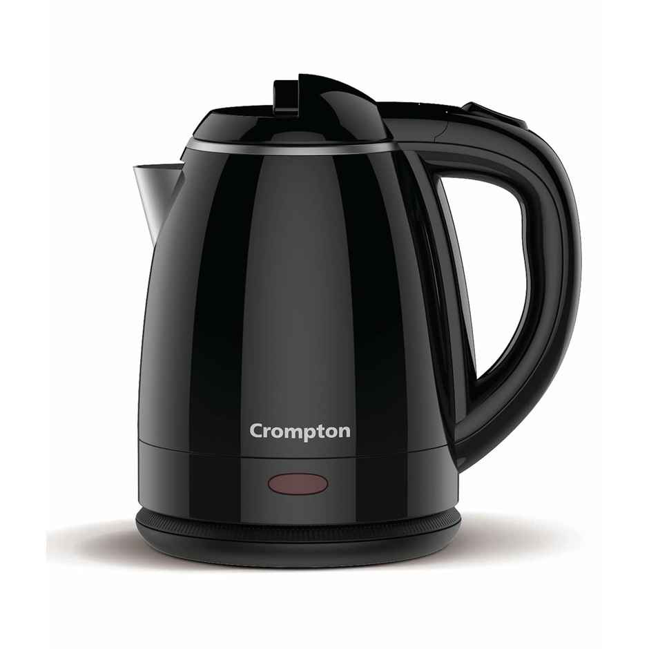 Crompton Activhot Electric Kettle | 1.2 Litres | Cool Touch | Black