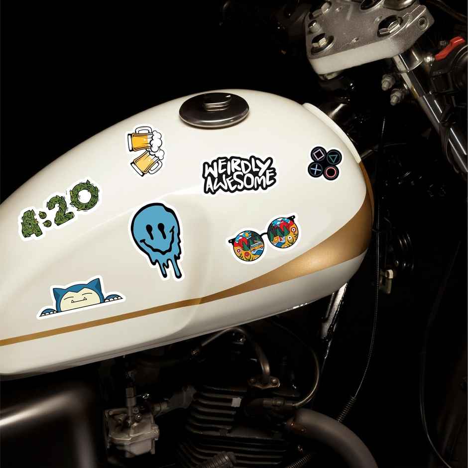 Papboo Reusable Waterproof Vinyl Stickers (Thar Pack Of 50)