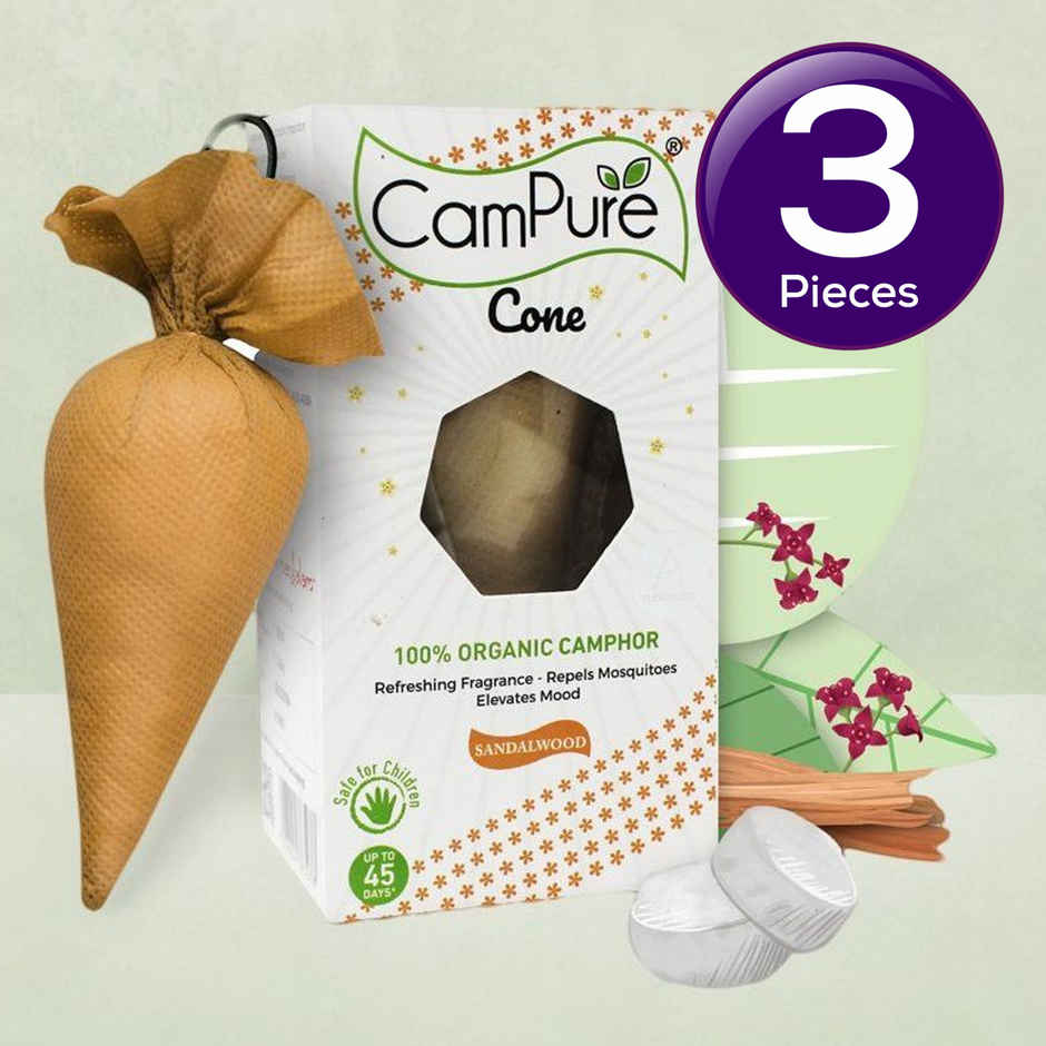 Campure Sandalwood Camphor Cone Combo