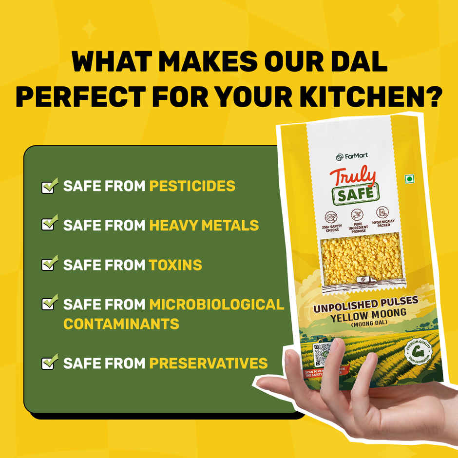 Truly Safe Yellow Moong | Unpolished Dal