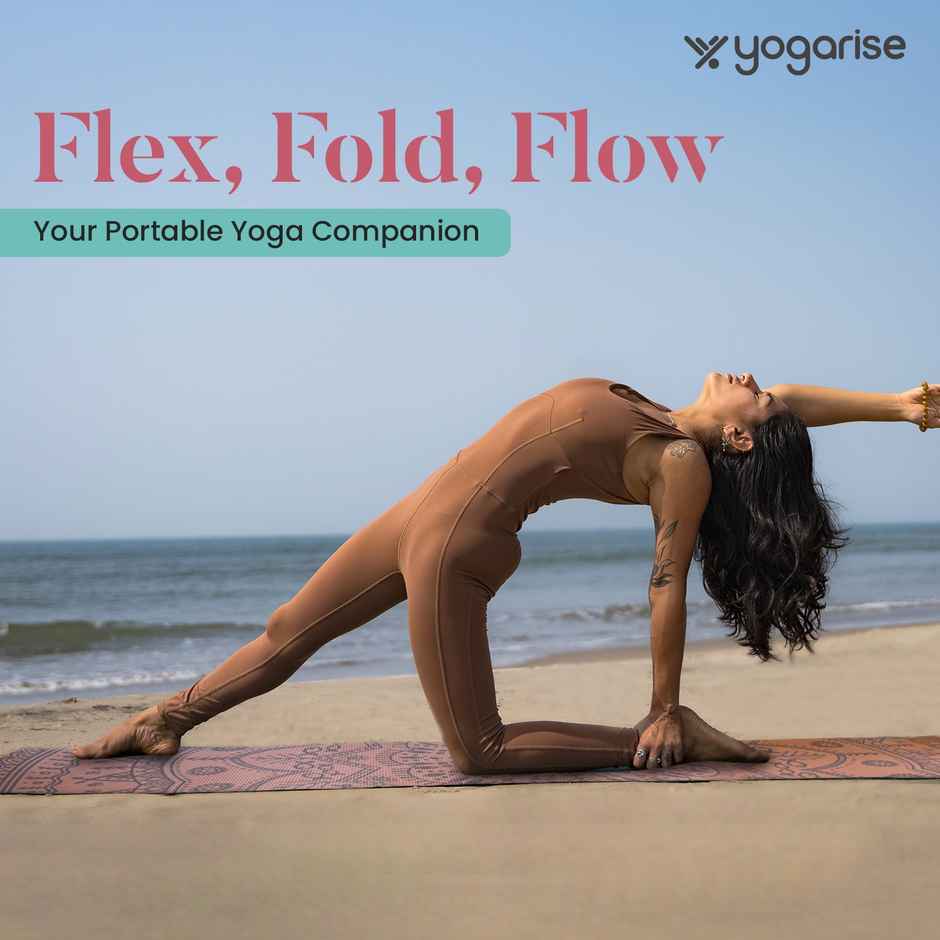 Yogarise 6mm Mandala TPE Yogamat with Bag, Orange