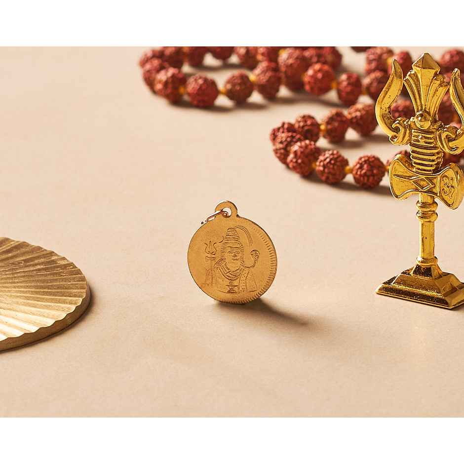 Copper Shiva Pendant | Puja & Spiritual Use | Svasti