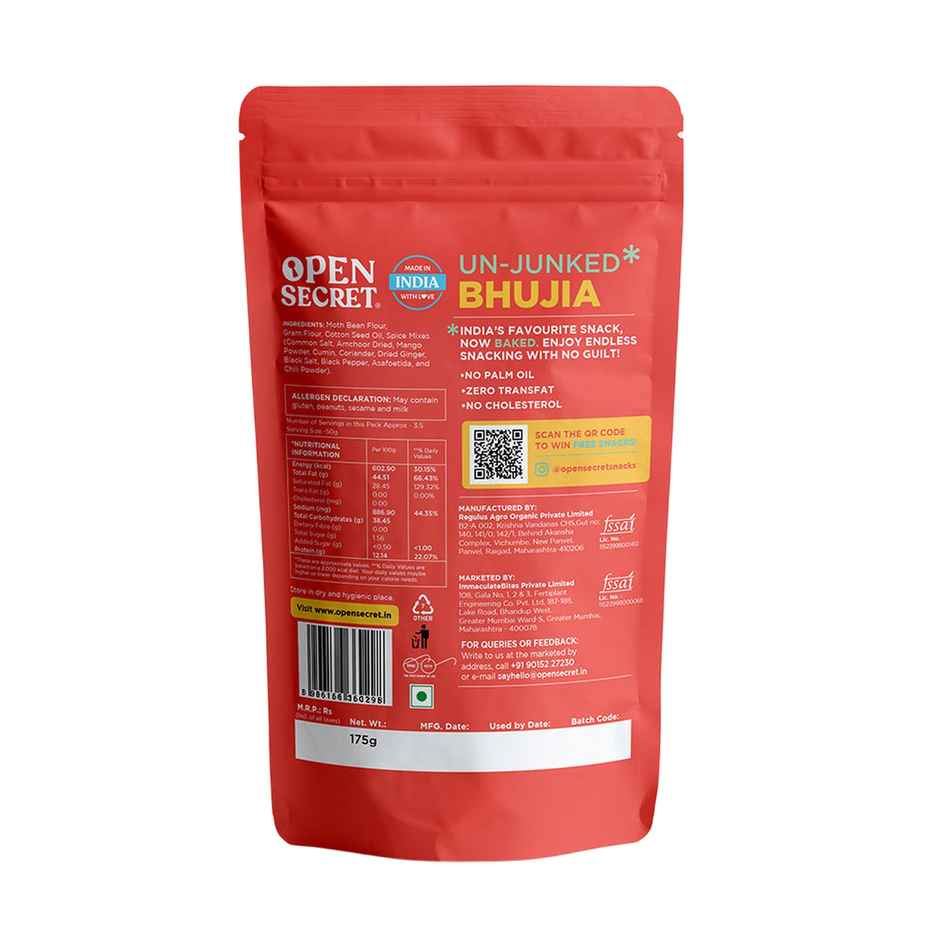 Open Secret Baked Bhujia- Not Fried, Healthy Snacking