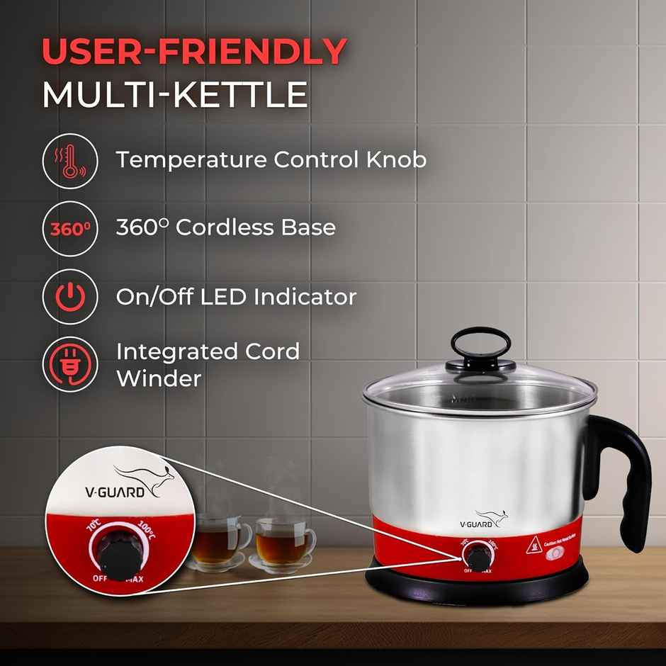 V-Guard Vkm12 Multicooker Electric Kettle 1000 Watts Cooker
