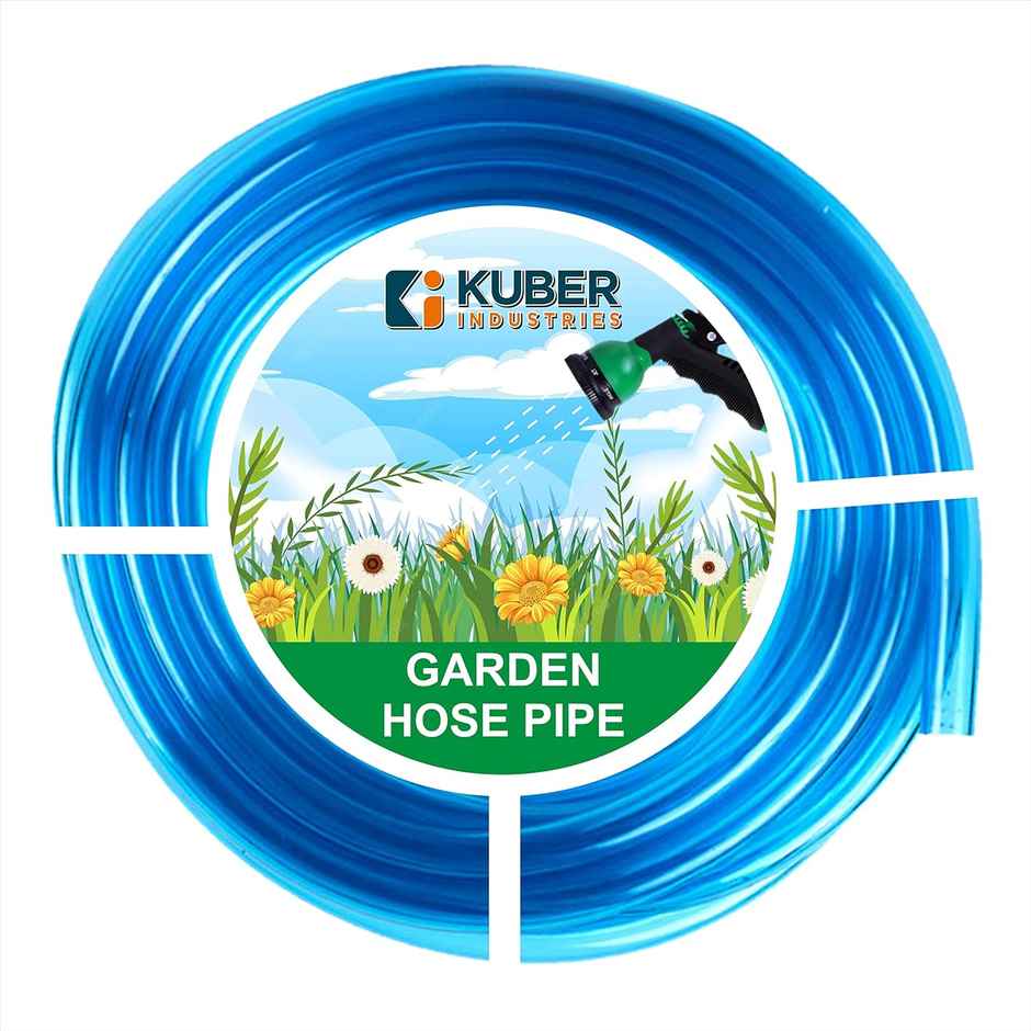 Kuber Industries PVC 5 Meter Flexible Hose Pipe Water Pipe for Garden | Car & Pet Cleaning|Blue