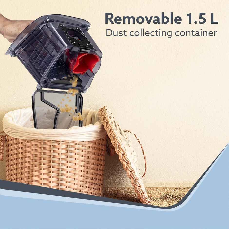 Agaro Icon 1600W Bagless Vacuum Cleaner, 24 Kpa Variable Suction With Cyclonic Technology, 1.5L Bin