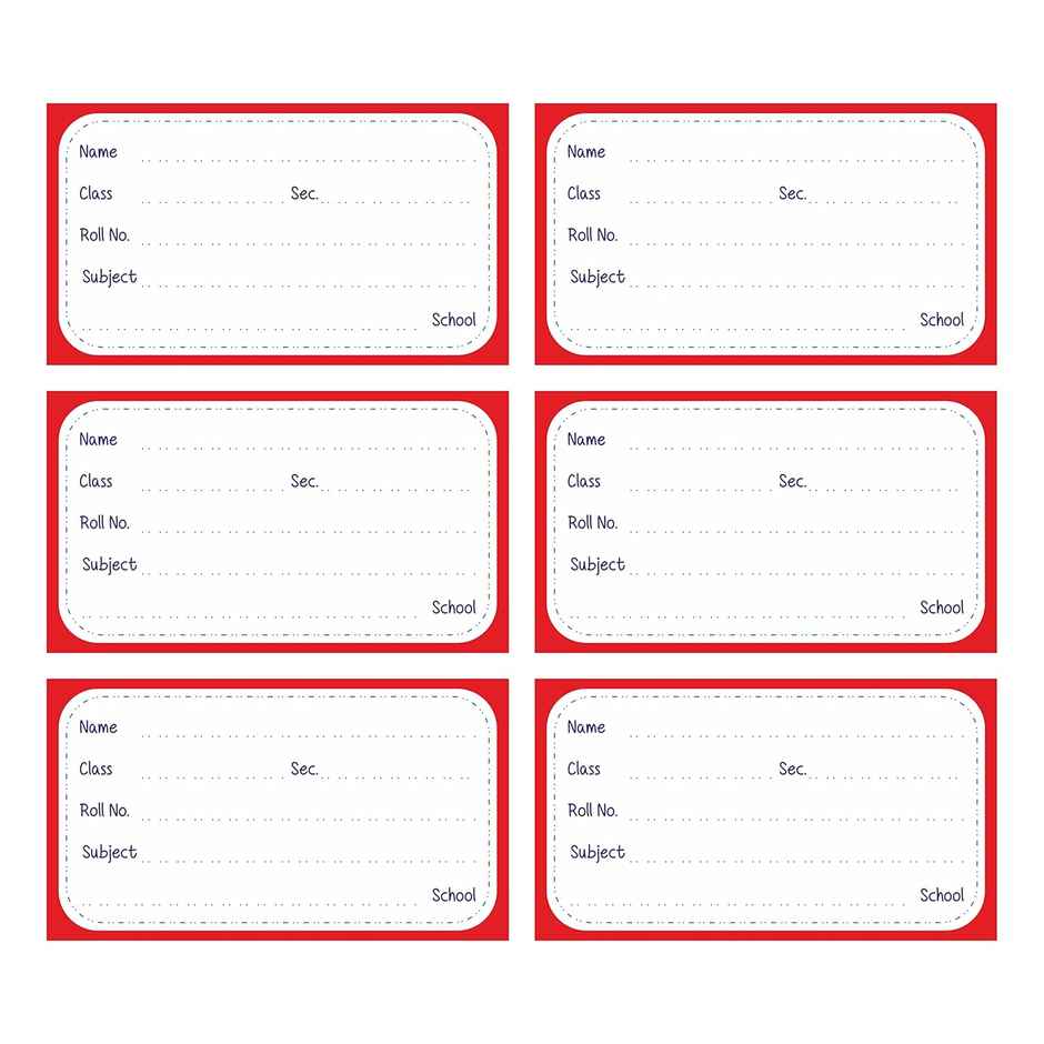 Paperbees Name Stickers for School | 90x51 mm | Name Slip Paper Labels - Size M