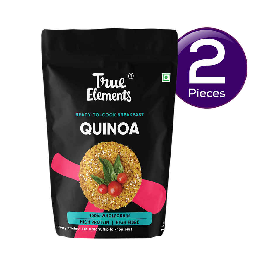 True Elements Quinoa Diet Food Cereal For Breakfast Naturally Gluten Free Quinoa Seeds Combo