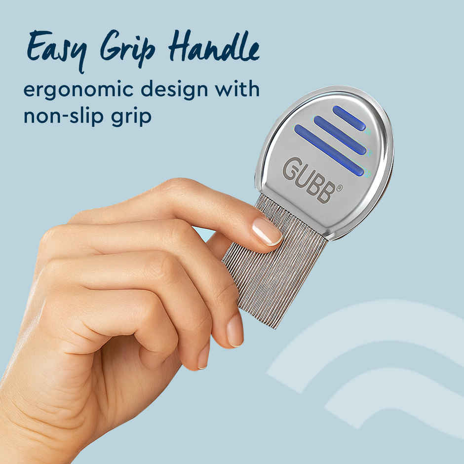 GUBB Metal Lice Comb with Texture