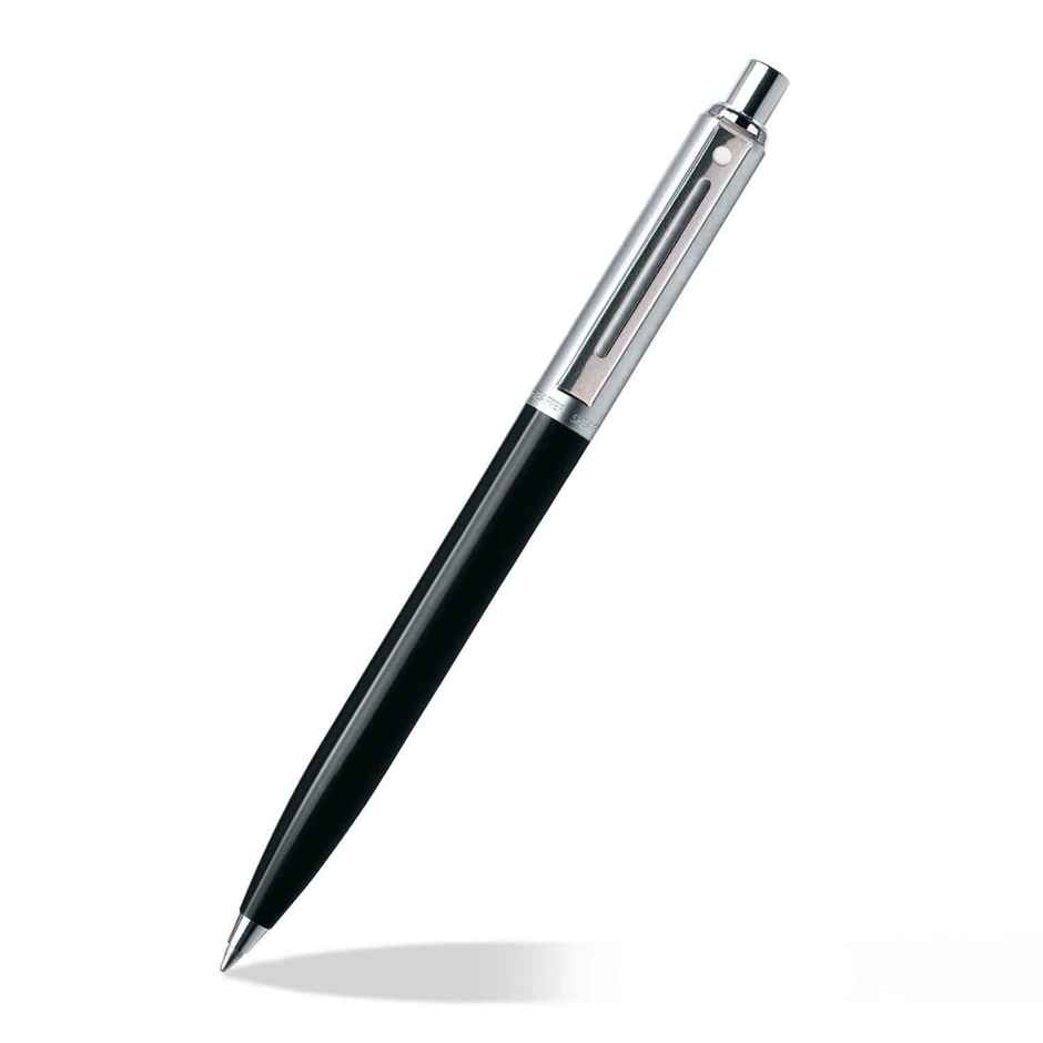 Sheaffer Sentinel E321 Ballpoint Pen | Black Barrel | Brushed Chrome Cap & Trim