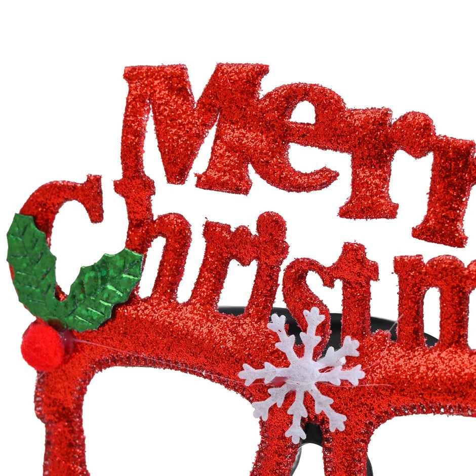 Merry Christmas Red Glitter Goggles | Picfest
