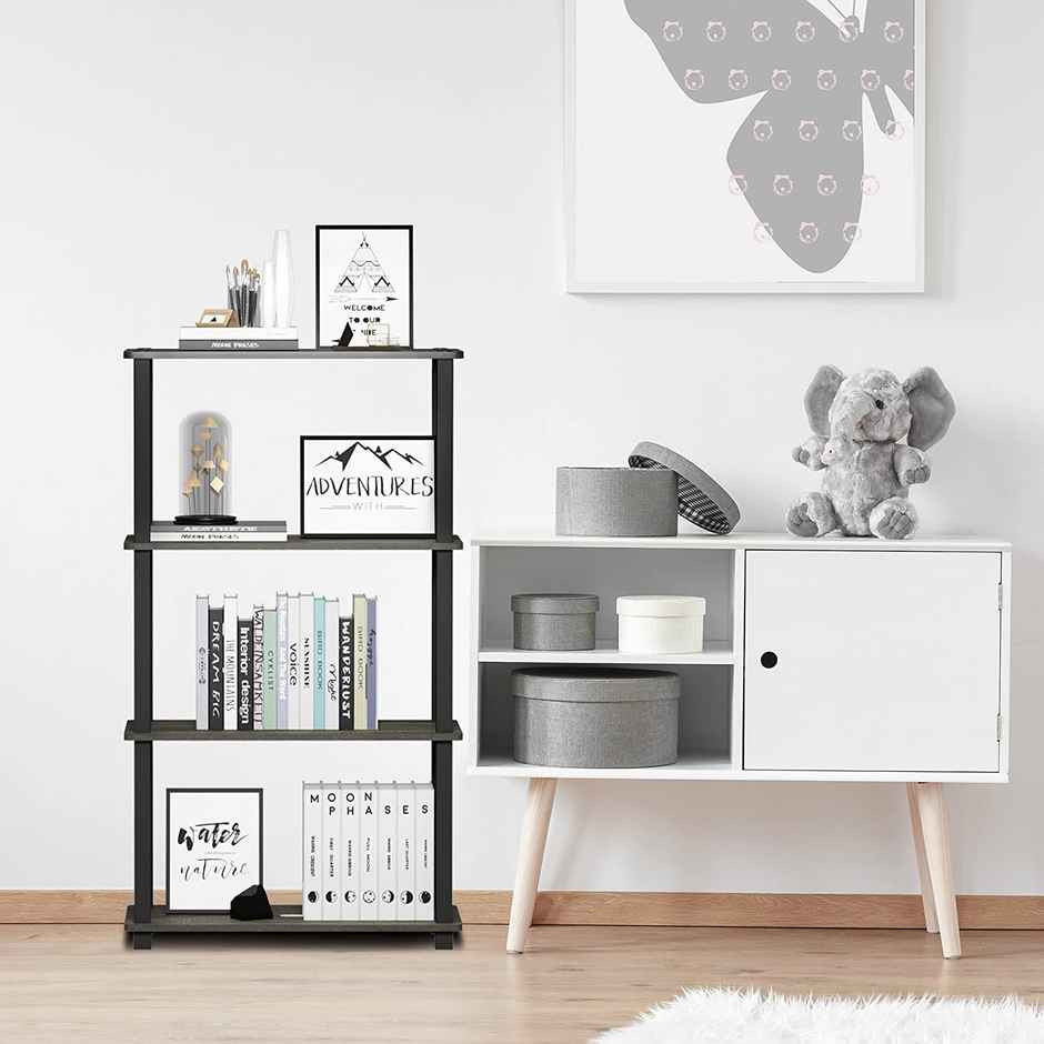 Arlavya Standing 4 tier Engineered Wood Utility Storage Shelf & Display Organizer for Home