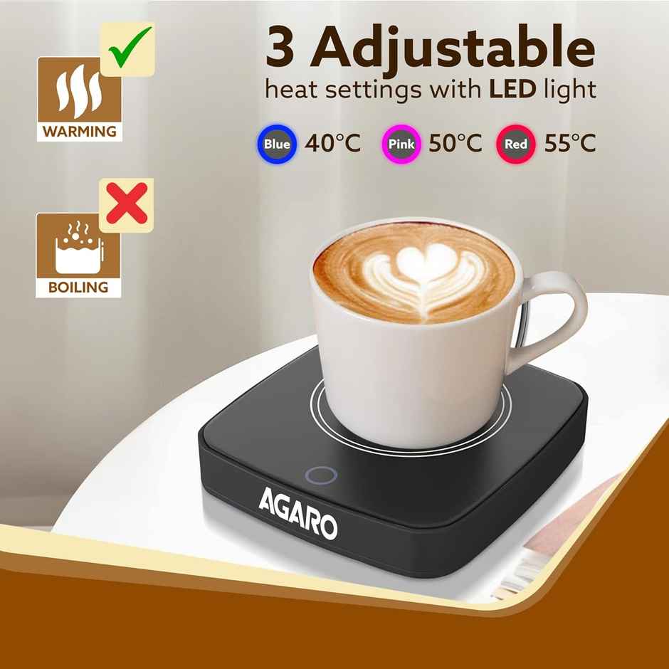 Agaro Elegant Coffee Mug Warmer, 3 Temp Setting