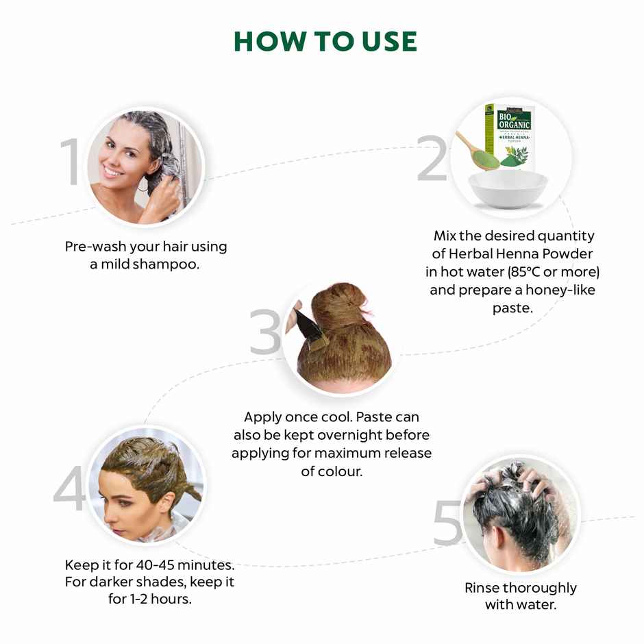 Bio Organic Natural Herbal Henna Powder by Indus Valley for Natural Hair Colour