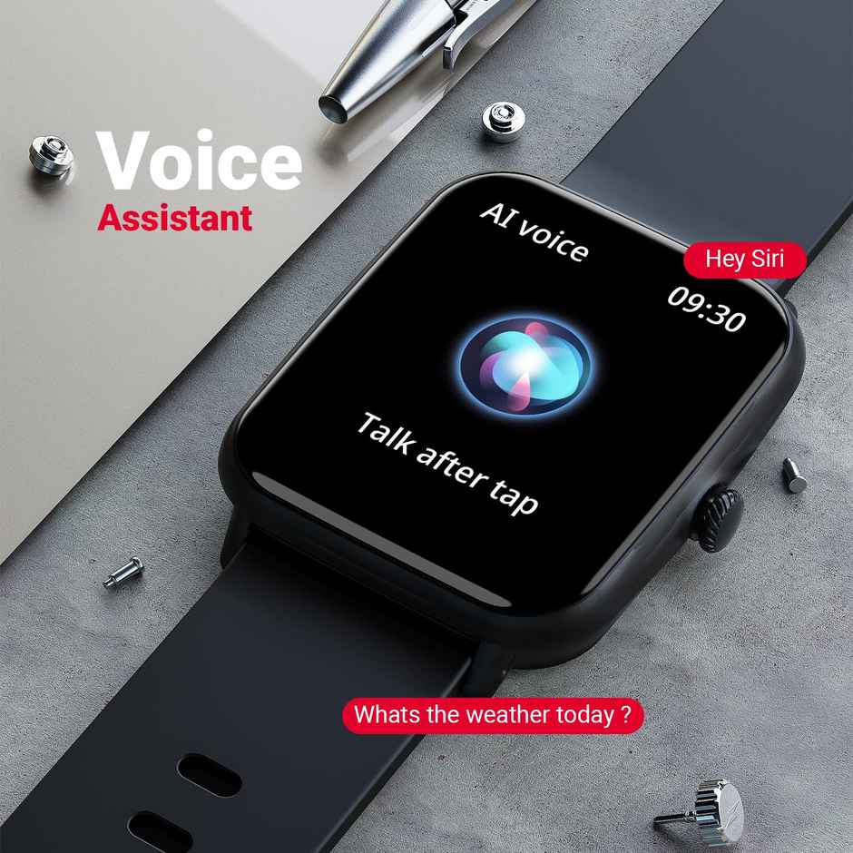 Fire-Boltt Ninja Call Pro Plus Smart Watch 1.83" HD Display, Bluetooth Calling, AI Voice Assistant, 100 Sports Modes, IP67 Waterproof, SpO2 Monitor - Black