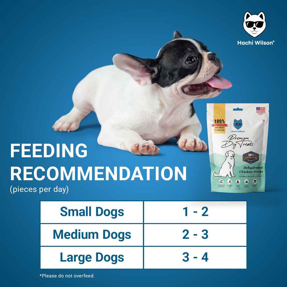 Hachi Wilson Premium Dog Treat Dehydrated Chicken Neck