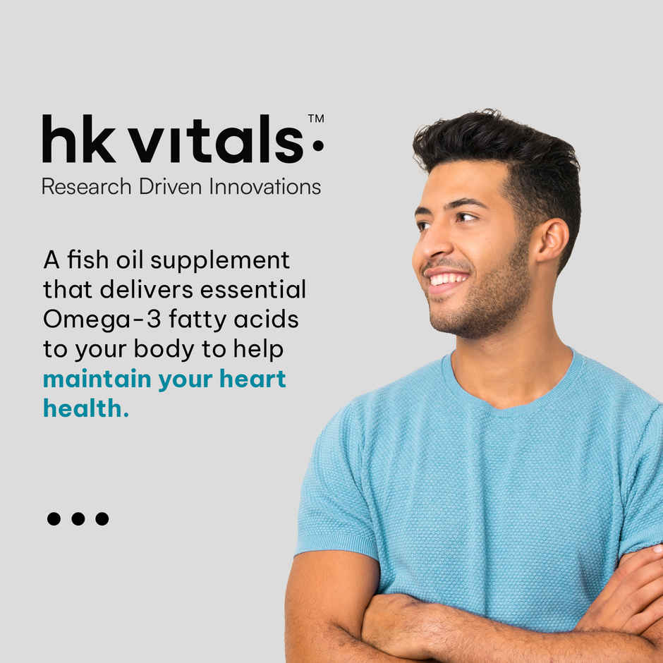 hk vitals Fish Oil (60 Capsules) For Men And Women