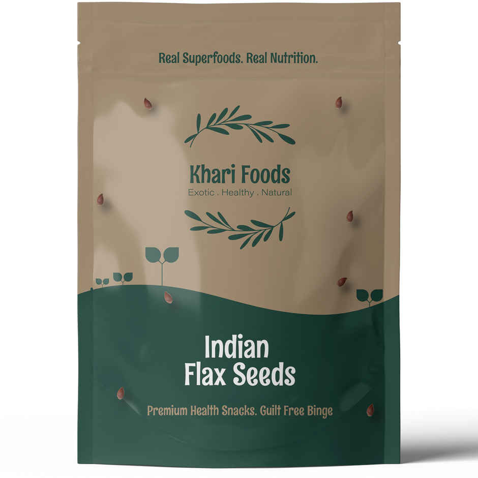 Khari Foods Premium Flax Seeds | Seeds for Eating | Source of Iron & Fibre