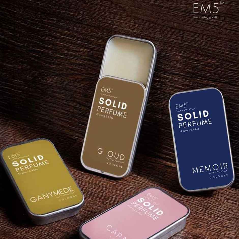 EM5 Unisex Set Of 4 Solid Perfume | Gift For Men & Women