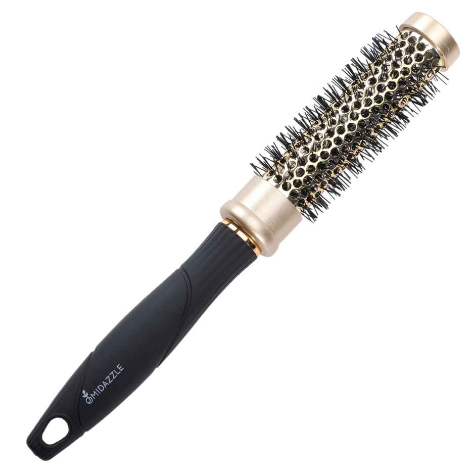 Midazzle Premium Curl Gold And Black Hair Brush | MIHB0012