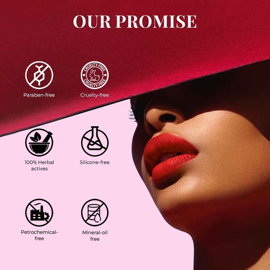 Just Herbs Long Stay Relaxed Matte Liquid Lipstick - Deep Desire