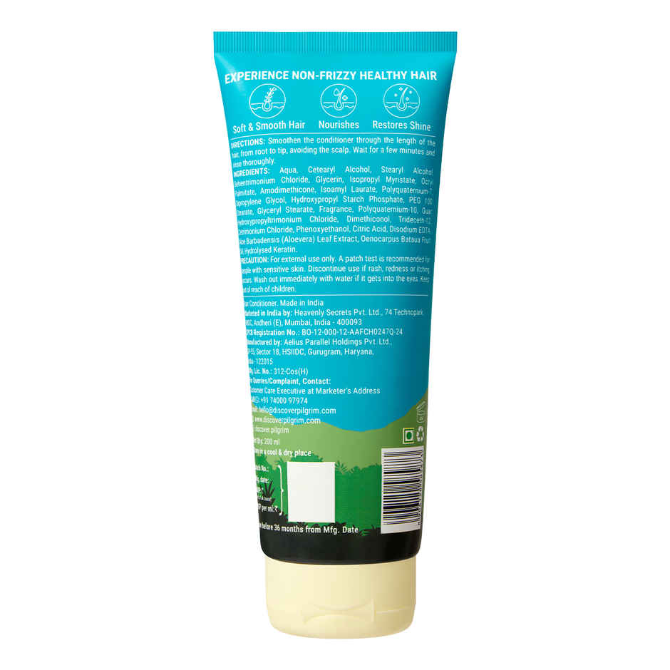 Pilgrim Keratin & Amazonian Patua Smoothening Conditioner for Dry & Frizzy Hair