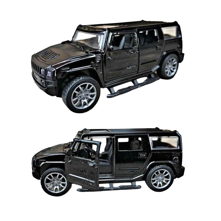 Toyshine 1:32 Scale Die Cast Racing H2 Model Vehicle Toy Car With Pull Back Function, Black