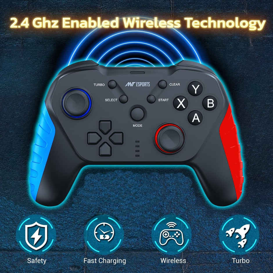 Ant Esports GP310 Wireless Gamepad (For PC & Laptop, Black) - 1 Unit