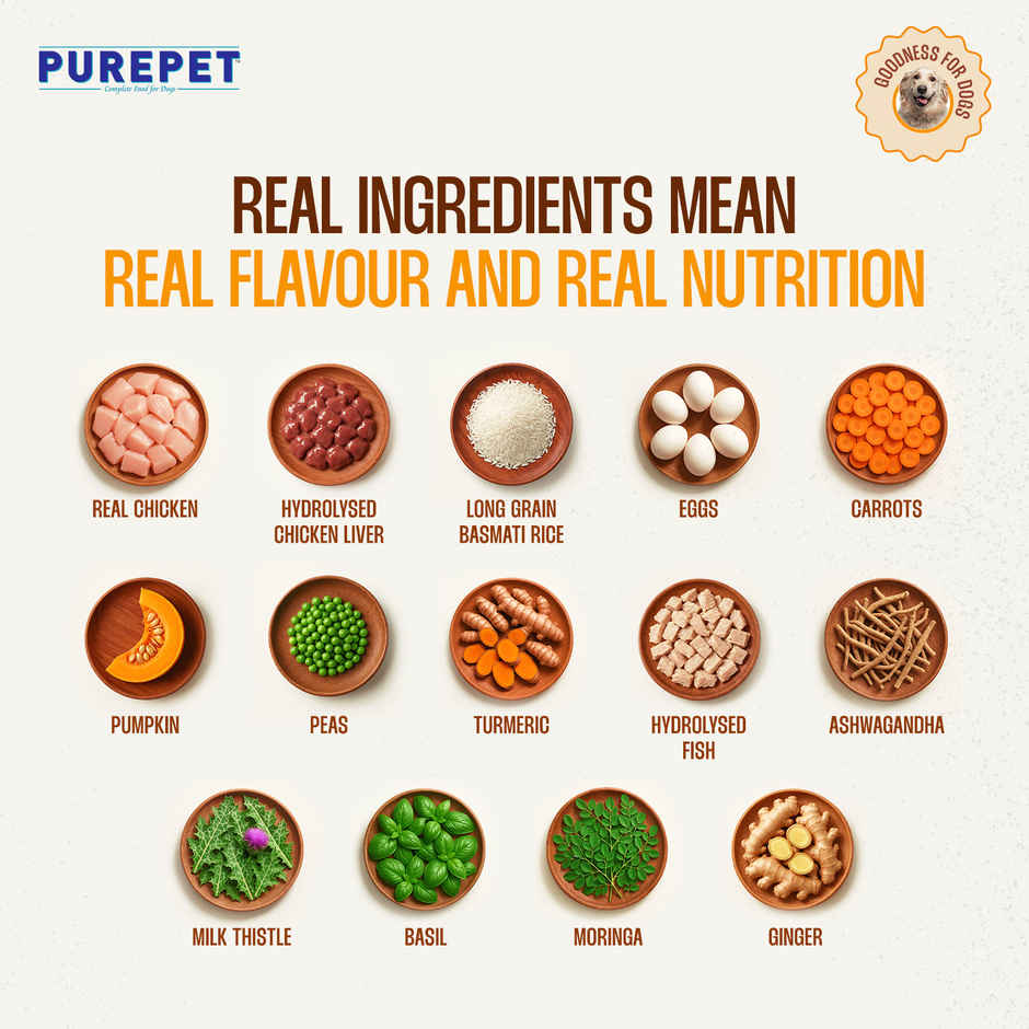 Purepet Fresh Wet Dog Food Combo Biryanis | High Protein No Preservatives