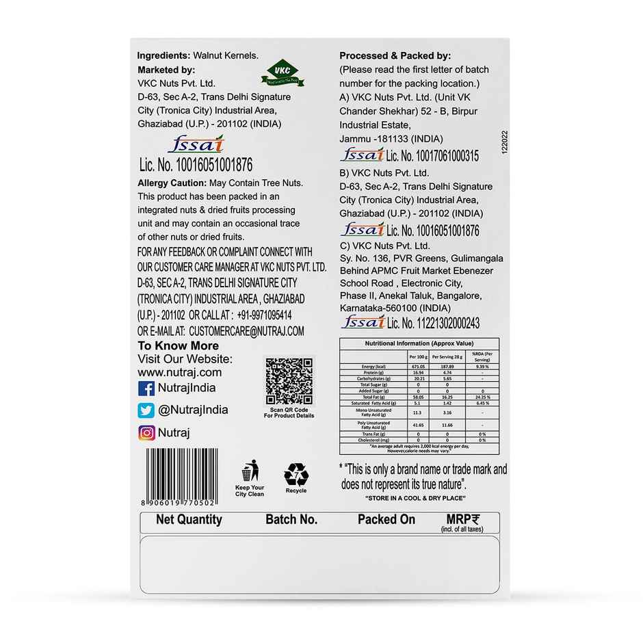 Nutraj Broken California Walnut/Akhrot