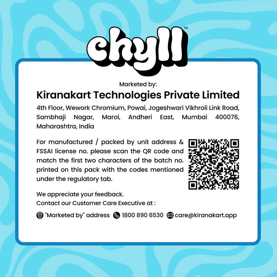 Chyll Tall Glass Ice | Filtered Purified Water