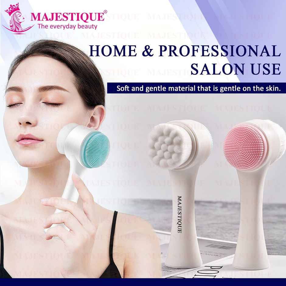 Majestique Face Exfoliator FC3 Facial Wash Massage Brush | Color May Vary