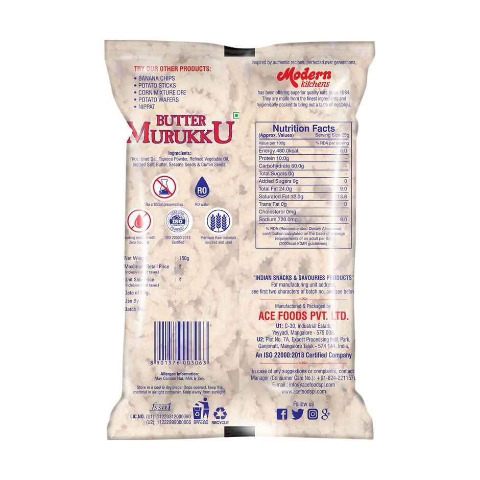 Modern Kitchens Butter Murukku