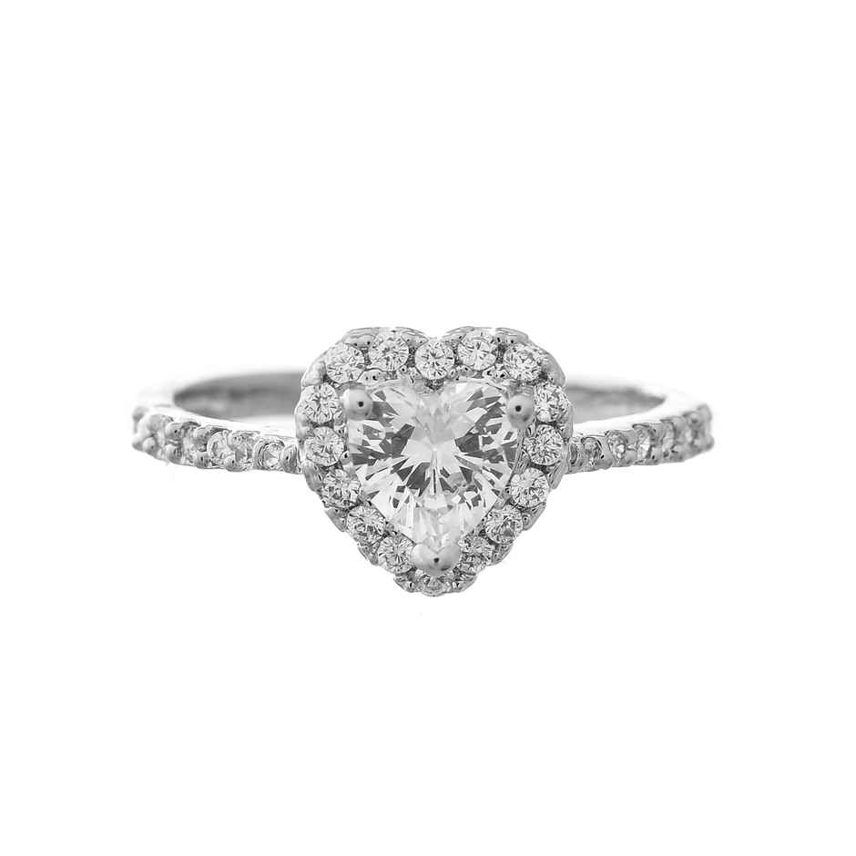 Voylla Valentine's Day Love in Bloom Solitaire Ring